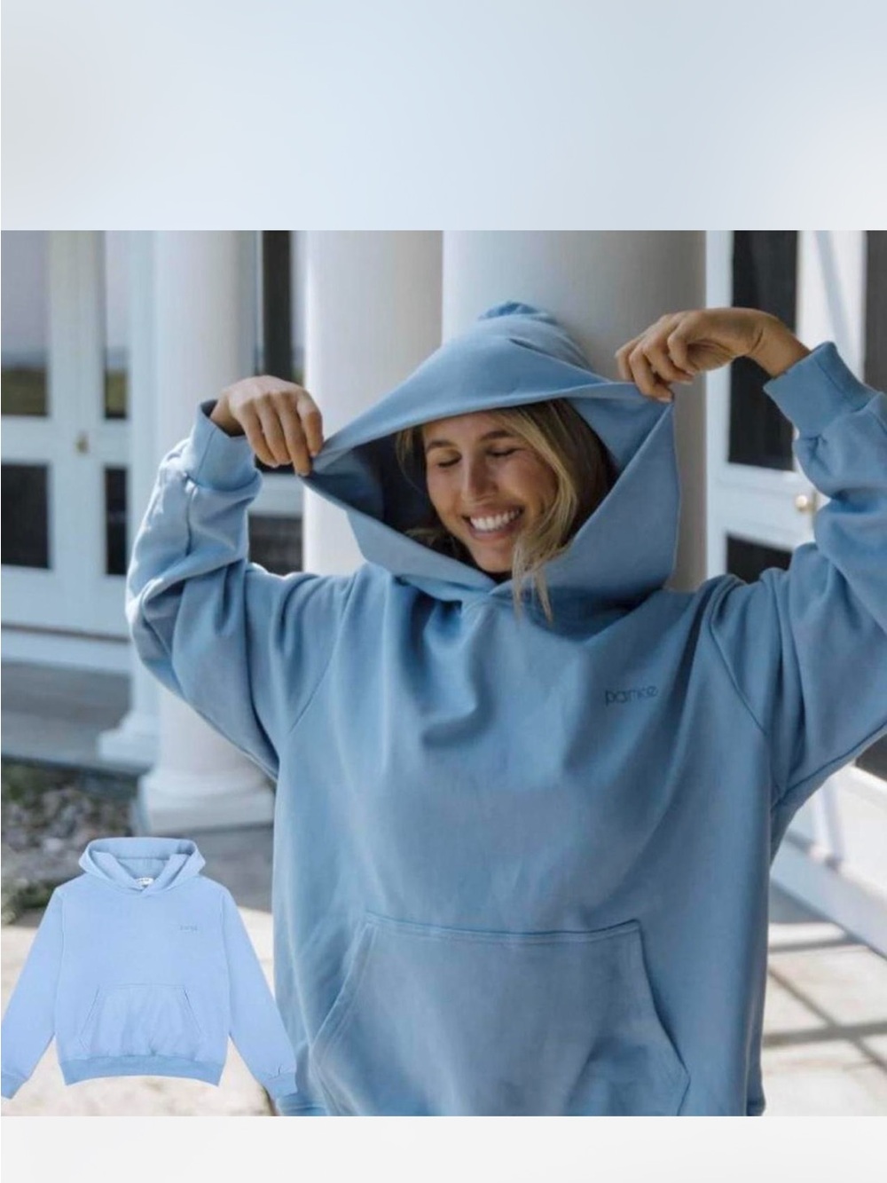 Light Blue Oversized Parke Hopdie